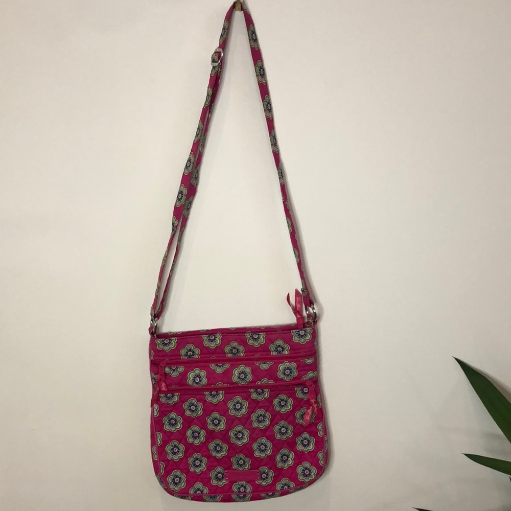 Vera Bradley Pink Bag with Green Details